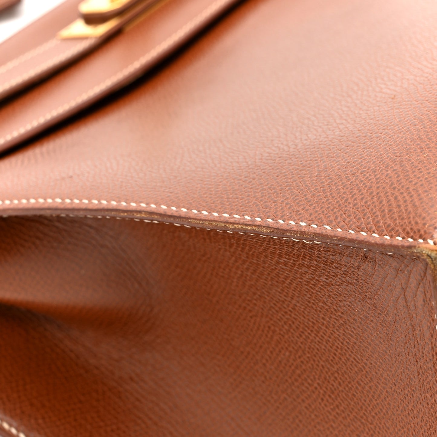 Veau Grain Lisse Kelly Sellier 32 Noisette