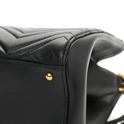 Gucci Calfskin Matelasse Small GG Marmont Tote Black 15 of 15