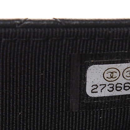 Chanel Lambskin Quilted Wallet On Chain WOC Black 8 of 13