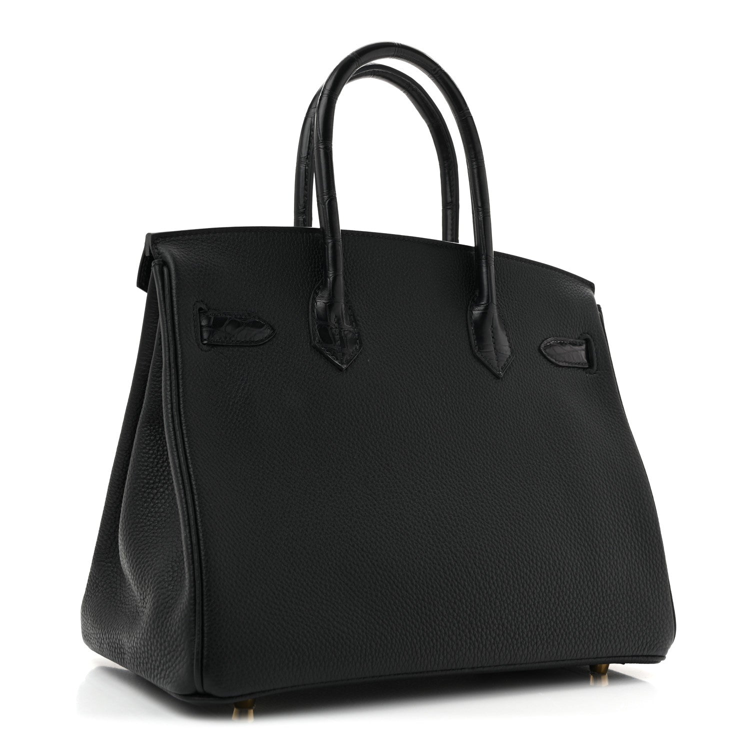 Hermes Togo Matte Alligator Birkin Touch 30 Black 3 of 11