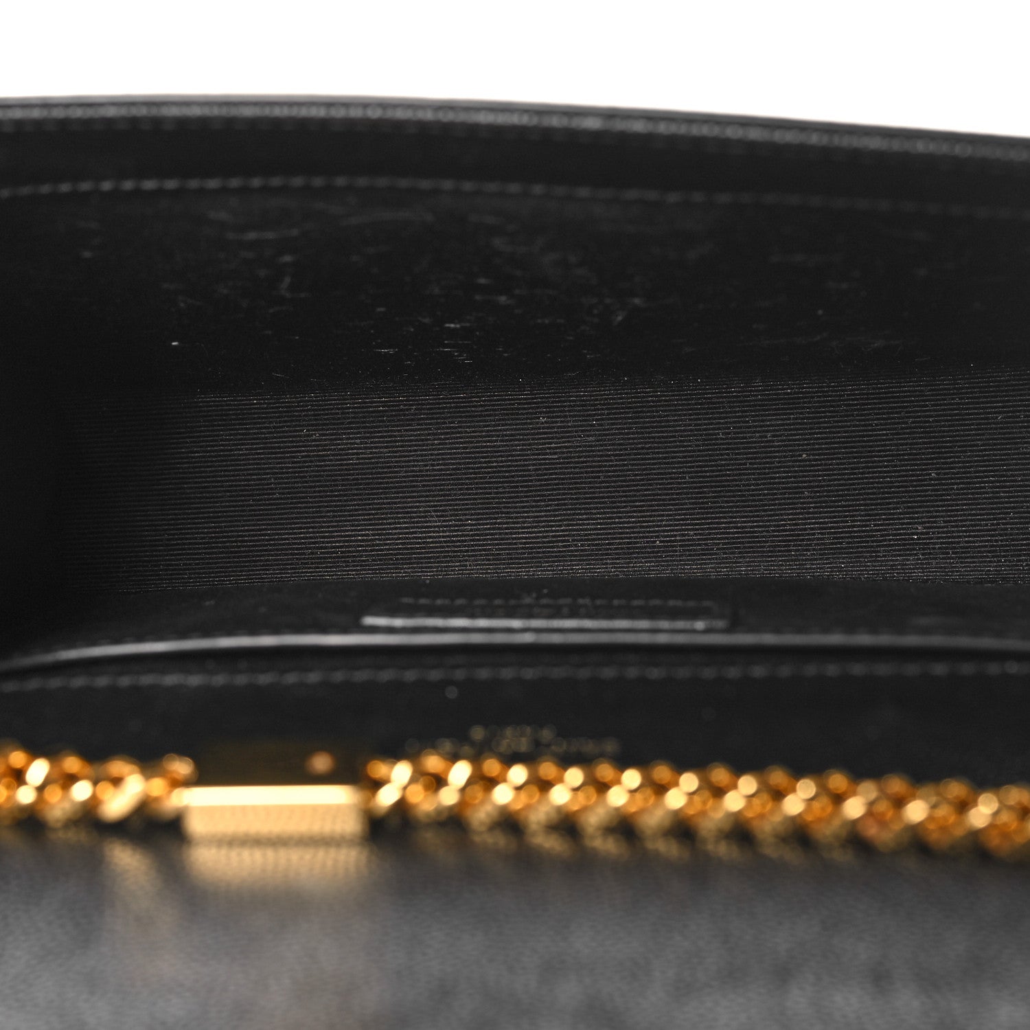 Saint Laurent Grain De Poudre Small Monogram Kate Satchel Black 5 of 10