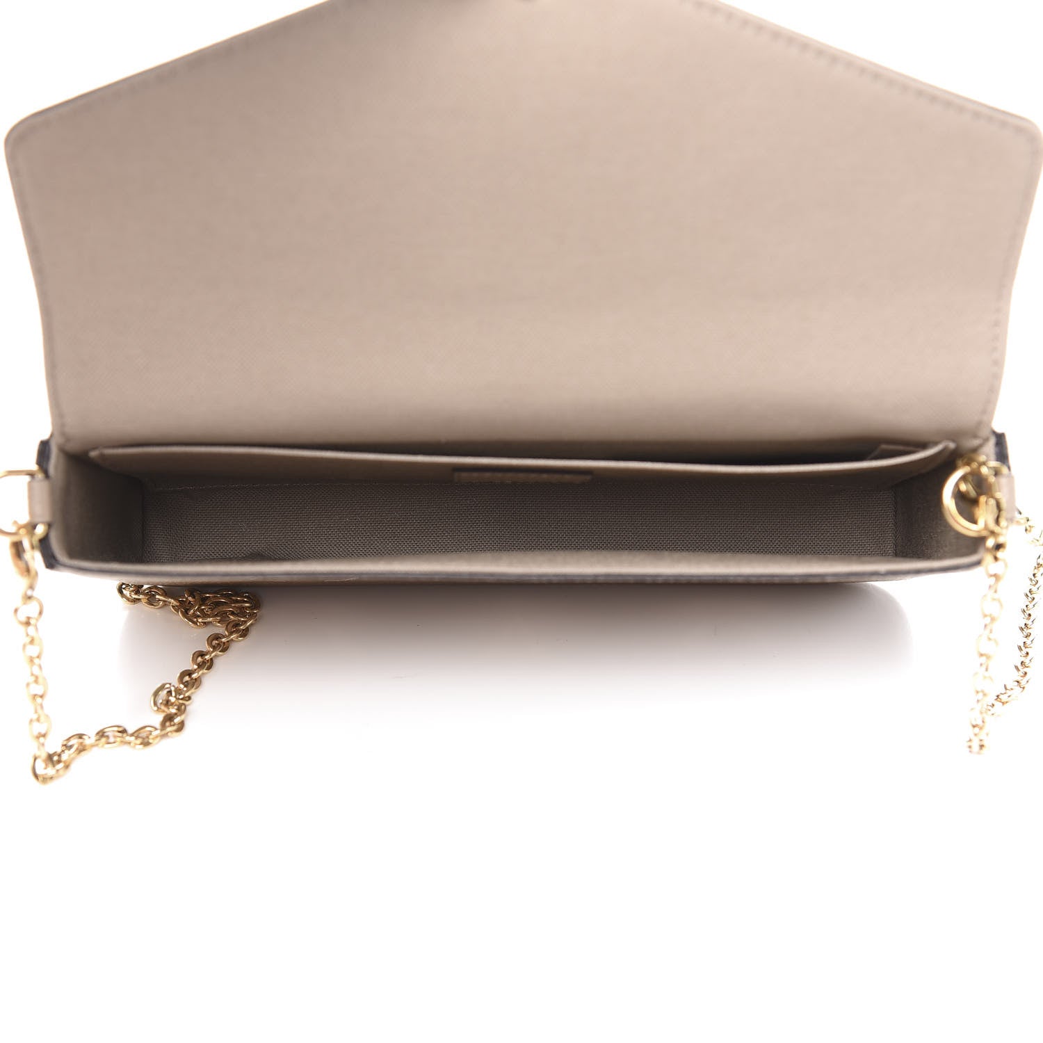 Louis Vuitton Empreinte Monogram Giant Felicie Pochette Tourterelle Creme 5 of 12