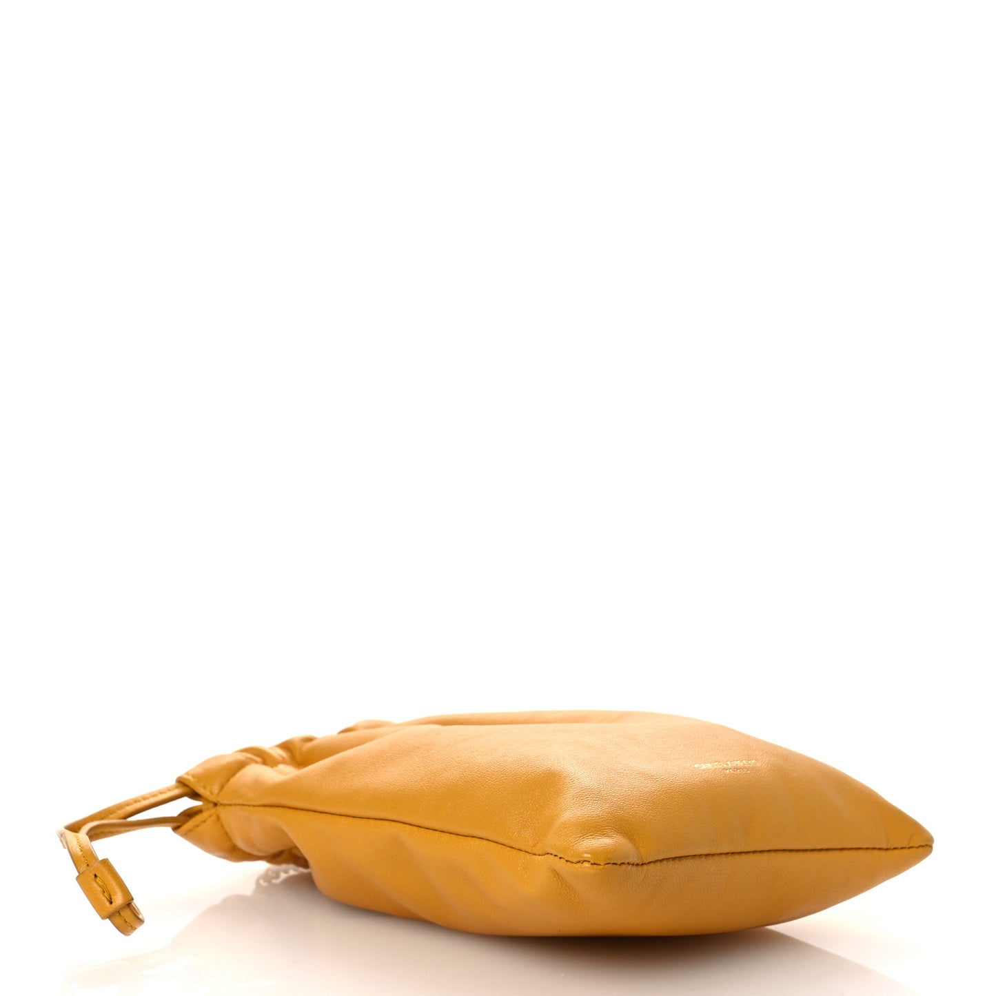 Lambskin Paris Drawstring Pouch Saffran