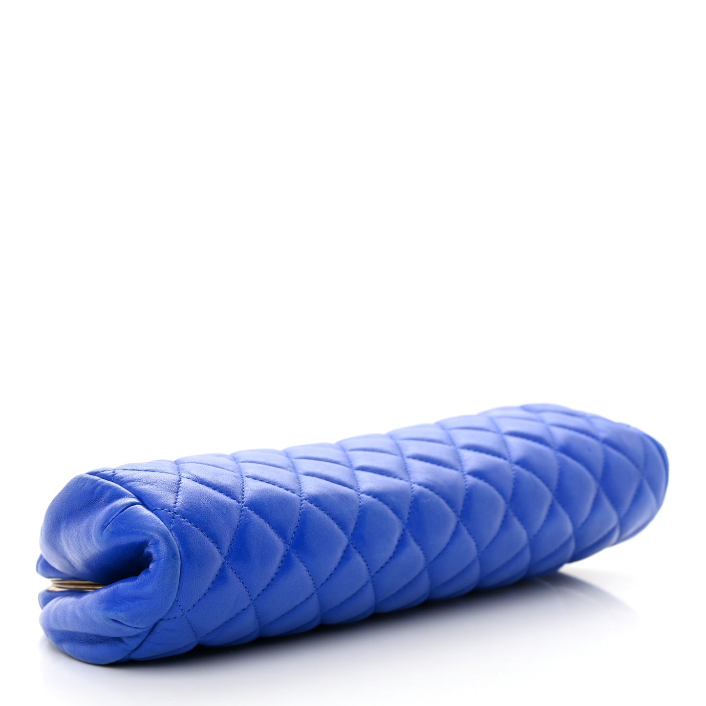 Lambskin Quilted Timeless Clutch Blue