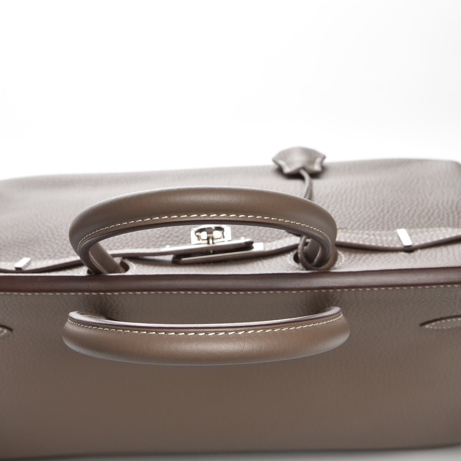 Hermes Taurillon Clemence Birkin 35 Etoupe 23 of 29