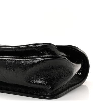 Saint Laurent Crinkled Calfskin Matelasse Monogram Baby Niki Chain Satchel Black 16 of 19