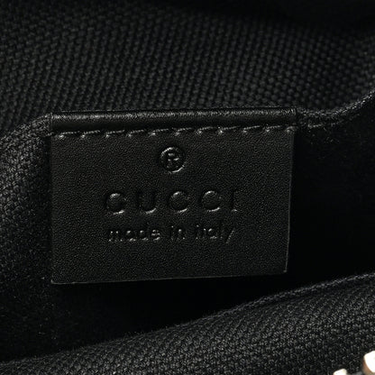 Gucci GG Supreme Monogram Web Small Flat Messenger Bag Black Grey 6 of 10