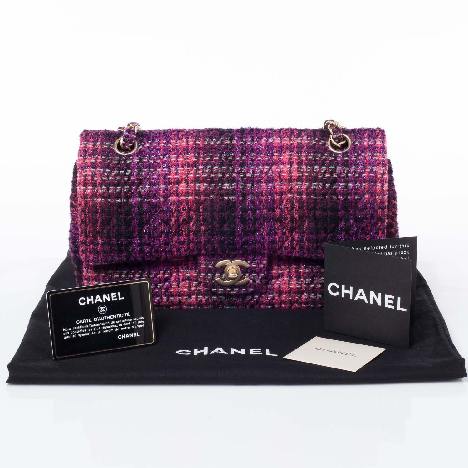 Chanel Tweed Medium Double Flap 10 of 10