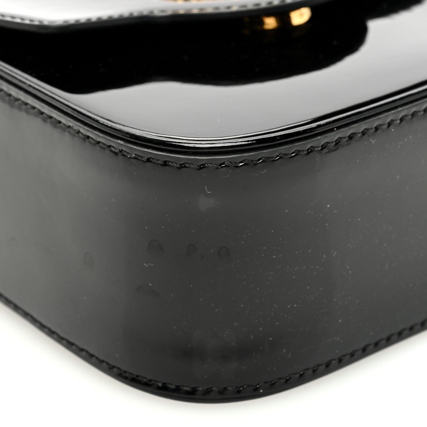 Patent Mini La Medusa Bag Black