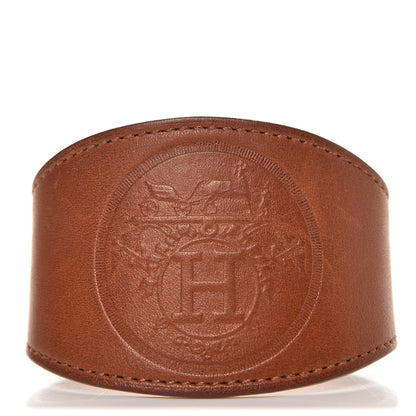 Hermes Natural Barenia Ex Libris Bracelet Fauve 1 of 5