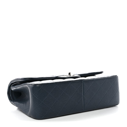 Chanel Caviar Quilted Jumbo Double Flap Blue 4 of 13