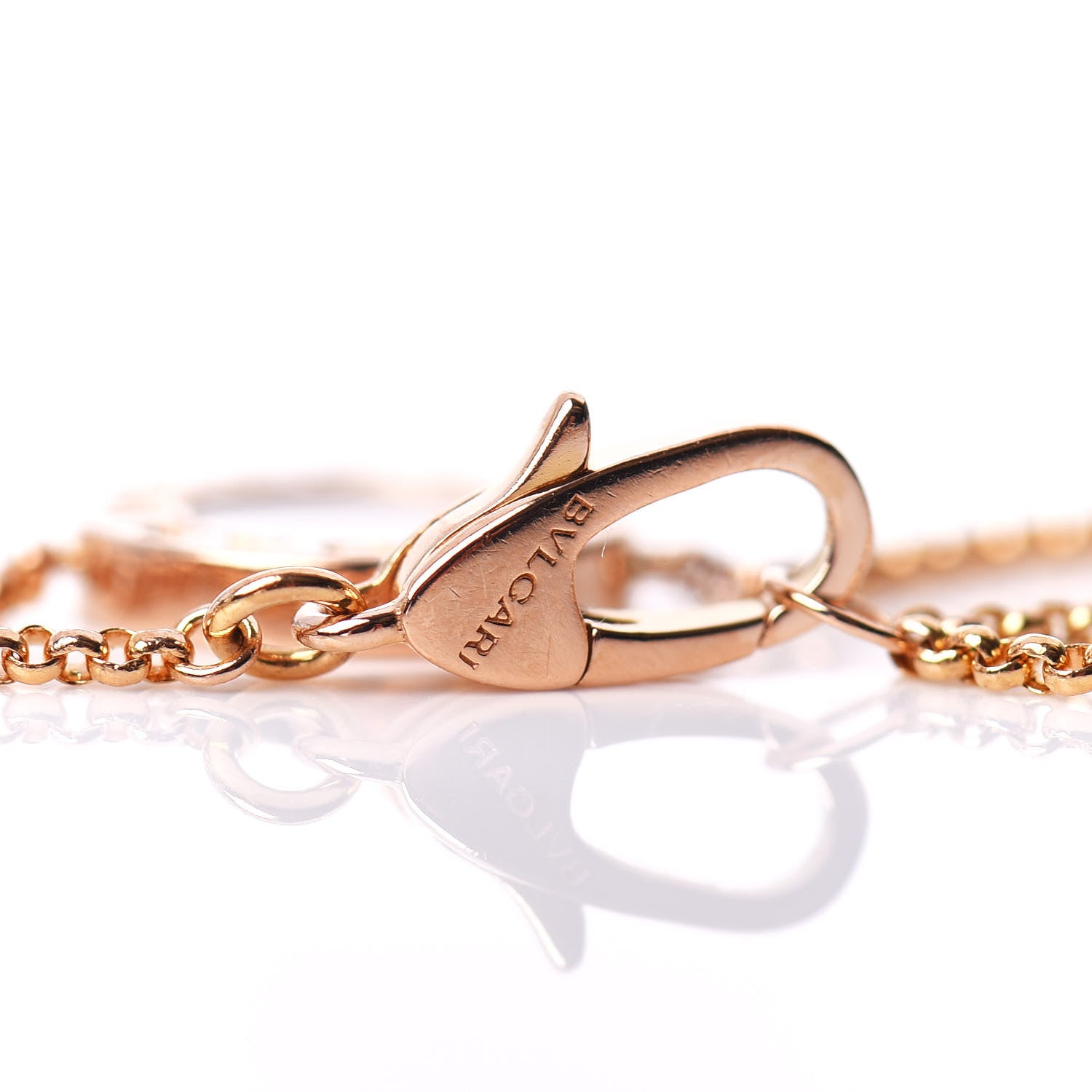 Bulgari 18K Rose Gold Mother of Pearl BVLGARI BVLGARI Chain Bracelet 4 of 4