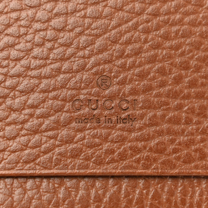 Gucci New Denim GG Monogram Jackie 1961 Card Case Blue Tea Cuir 6 of 7