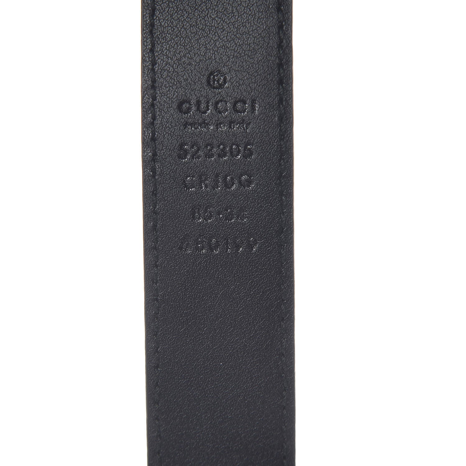 Gucci Suede Icaro G Cube 25mm Belt 85 34 Black 6 of 7