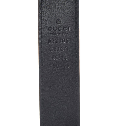 Gucci Suede Icaro G Cube 25mm Belt 85 34 Black 6 of 7