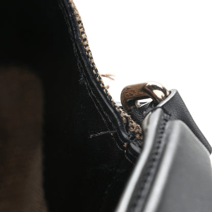 Burberry Canvas Mega Check Medium Ashby Hobo Saddle Black 11 of 19