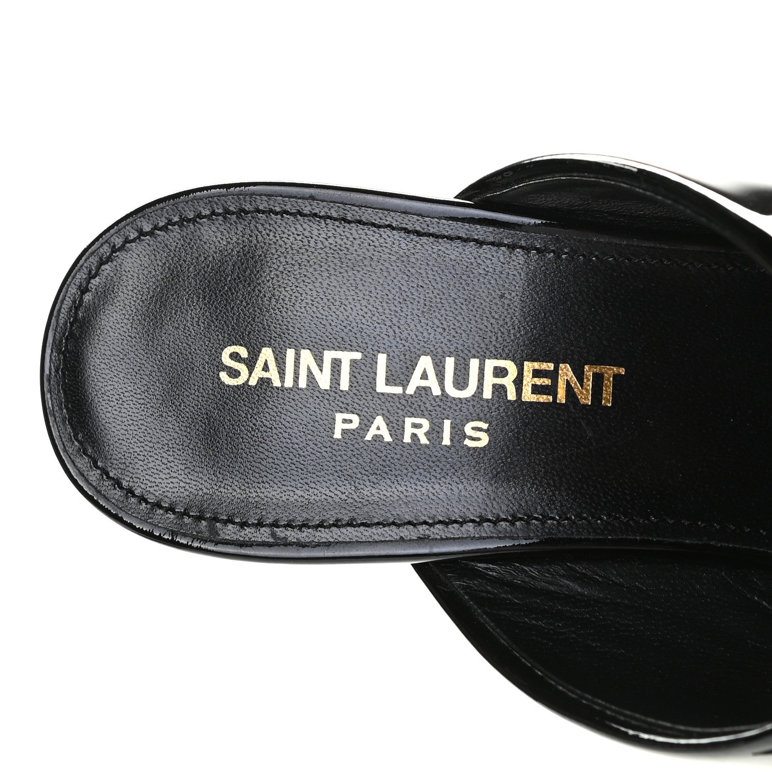 Saint Laurent Patent LouLou Mules 36 Black 7 of 11