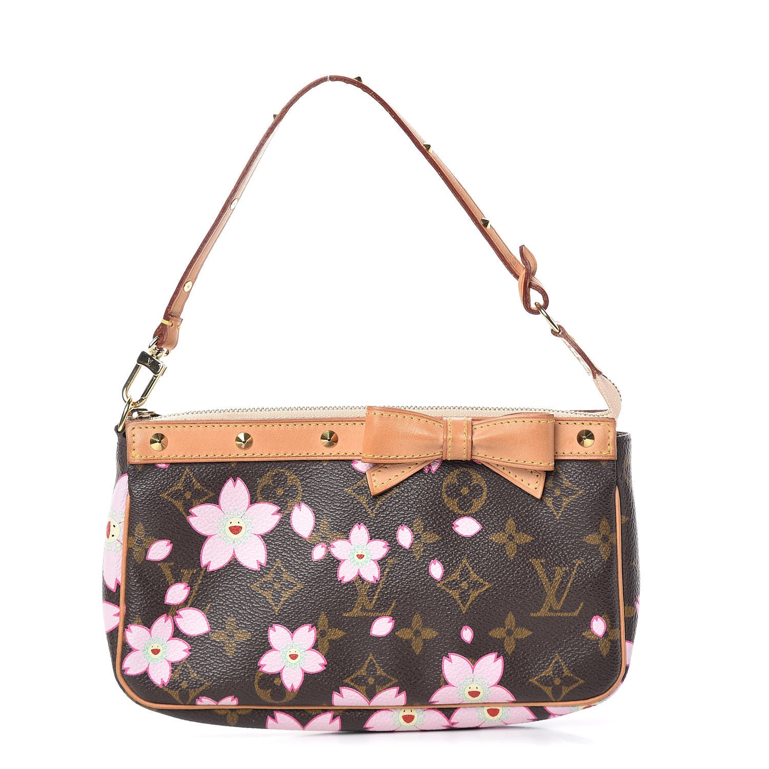 Louis Vuitton Monogram Cherry Blossom Pochette Accessories Brown 1 of 11
