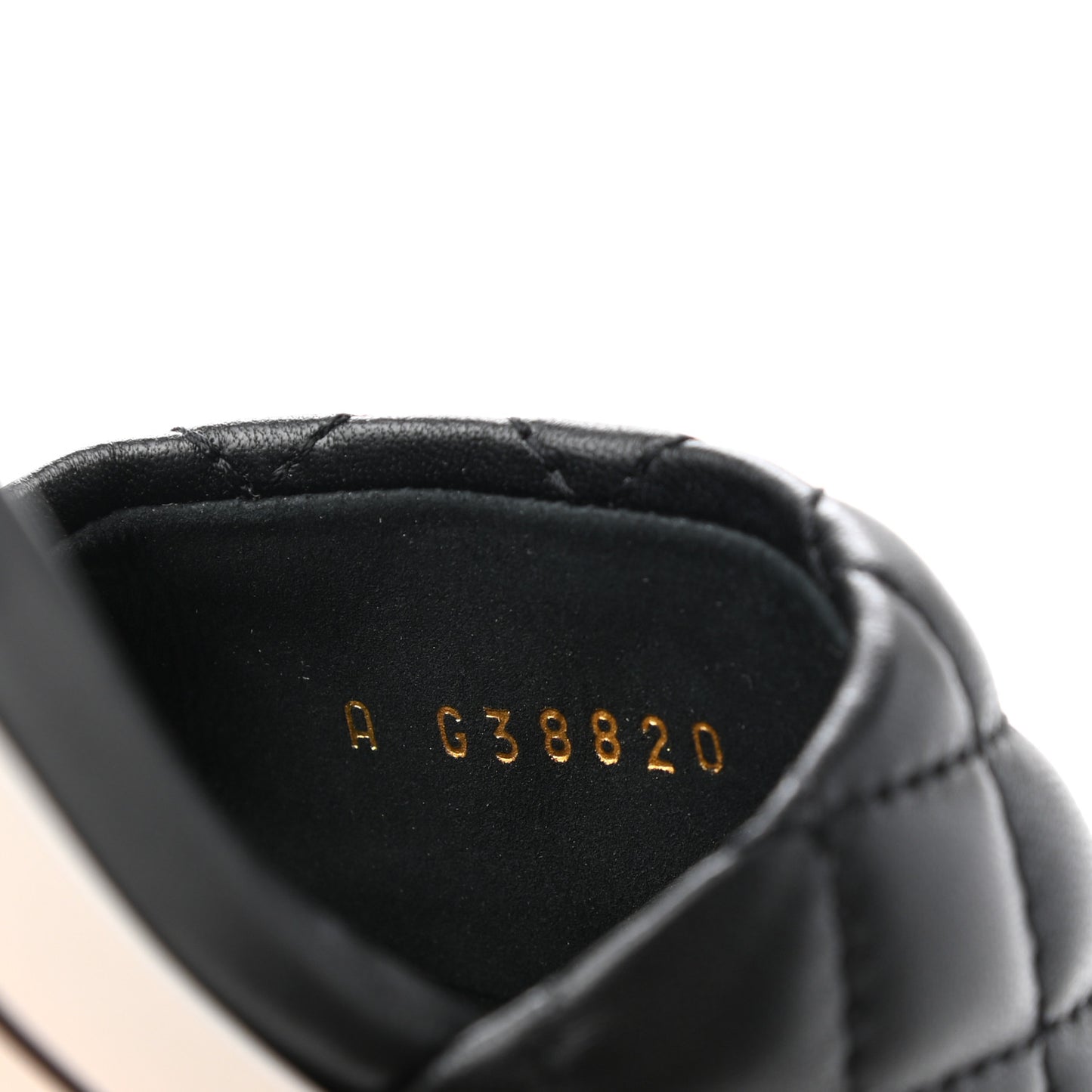 Lambskin Quilted Textured CC Mules 36 Black