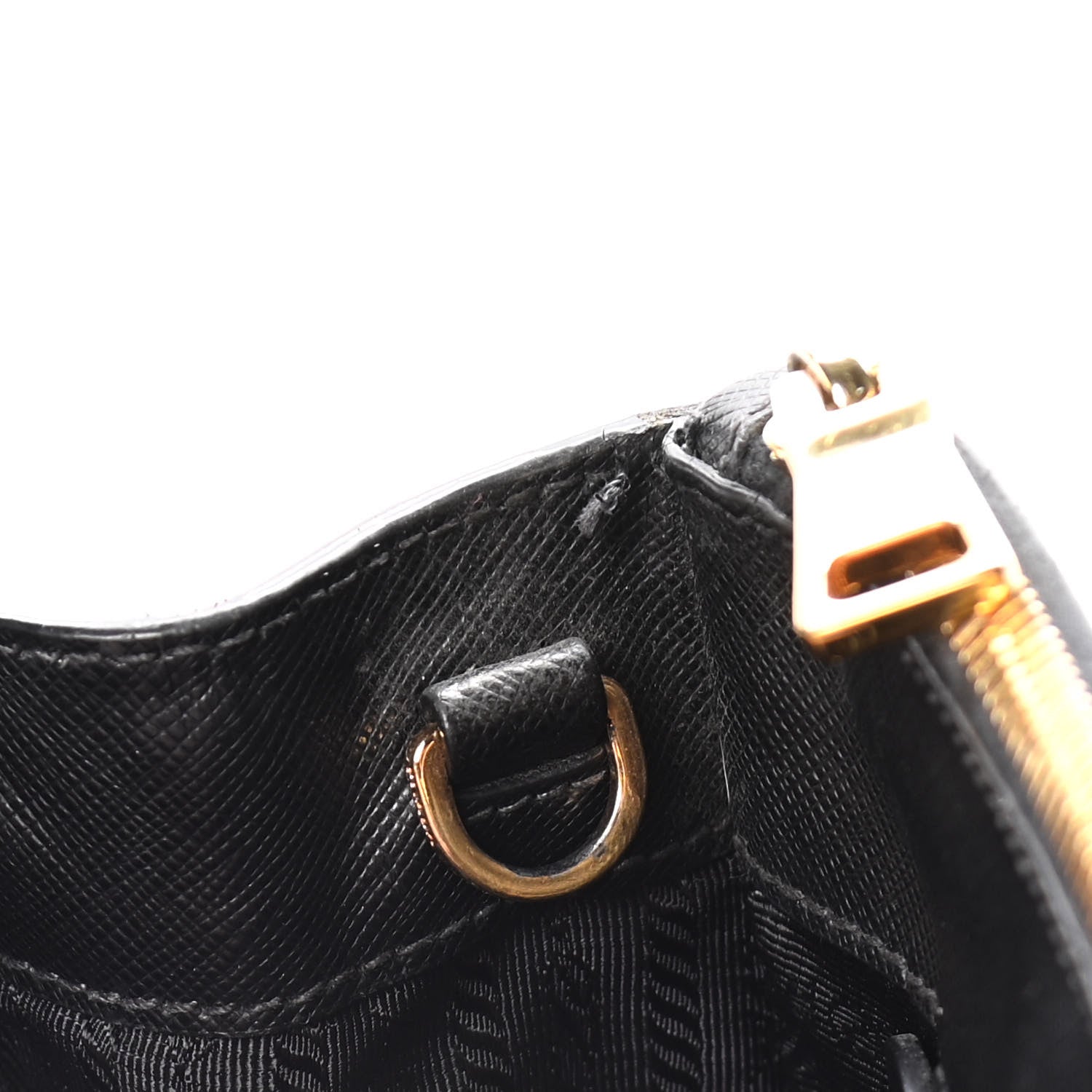 Prada Saffiano Small Galleria Double Zip Tote Black 11 of 17