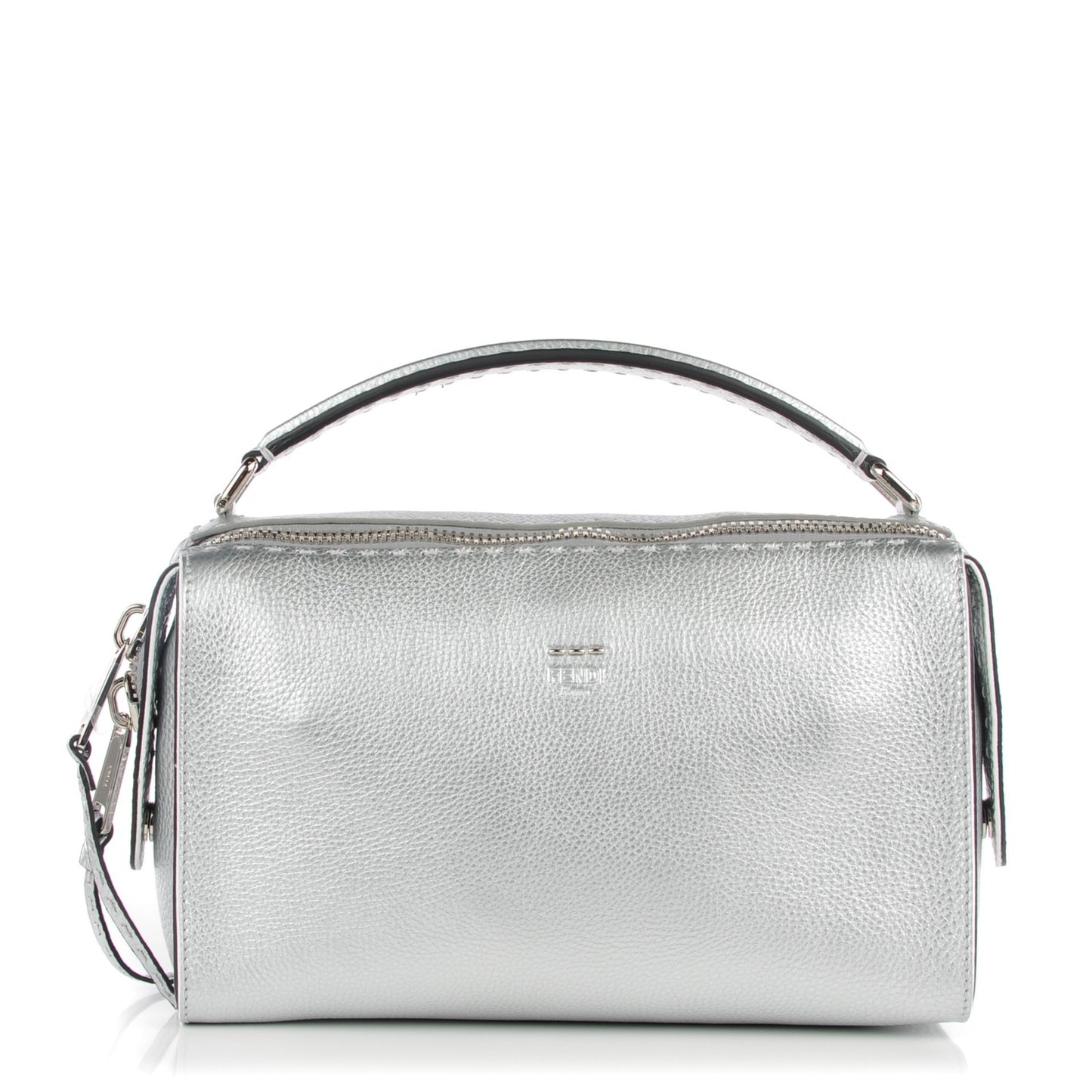 Cuoio Romano Lux Selleria Lei Boston Tote Argento