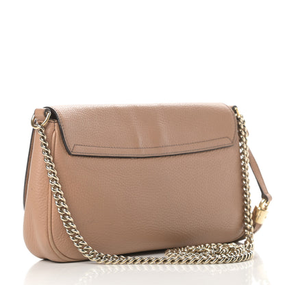 Gucci Pebbled Calfskin Medium Soho Flap Crossbody Camelia 3 of 18