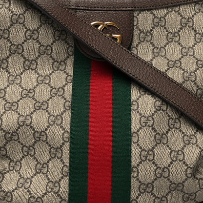 Gucci GG Supreme Monogram Web Small Ophidia Half Moon Hobo Brown 9 of 11