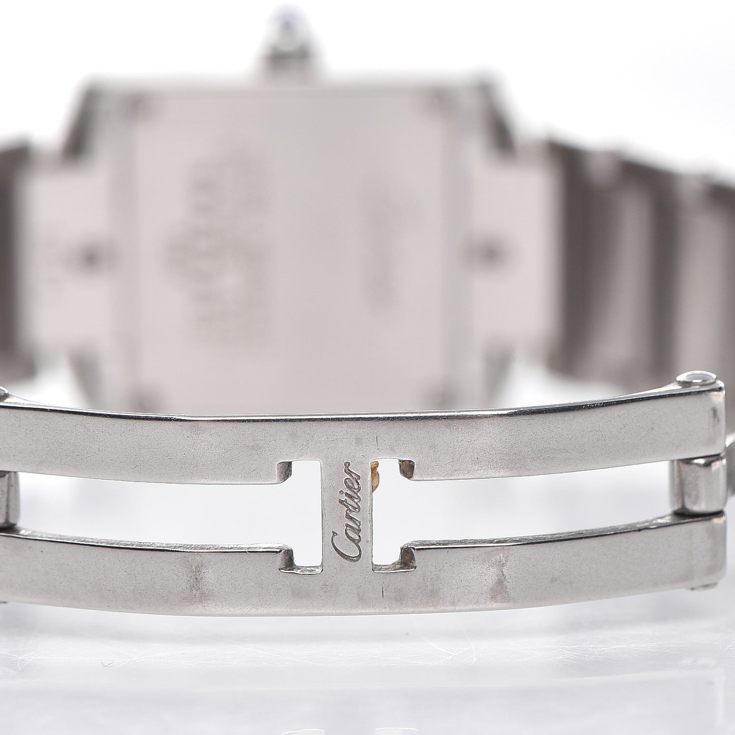 Stainless Steel 20mm Tank Francaise Quartz Watch