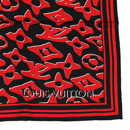 Louis Vuitton X UF Scarf Black Red White 2 of 4