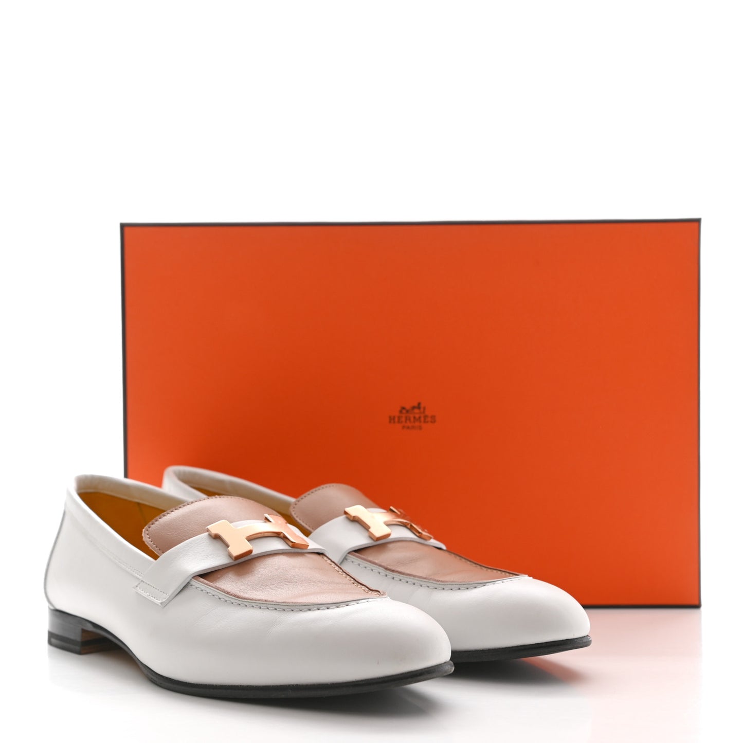 Calfskin Womens Paris Loafers 39 White Bois De Santal