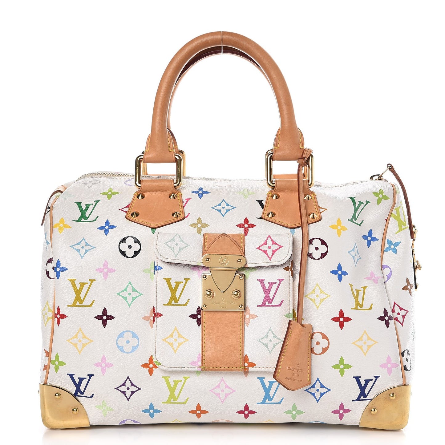 Monogram Multicolor Speedy 30 White