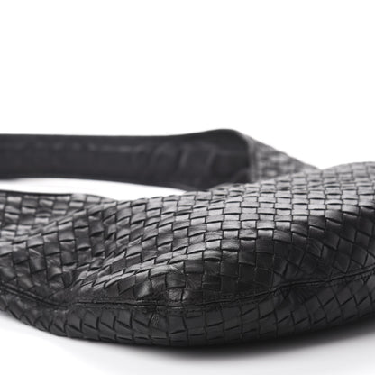Bottega Veneta Nappa Intrecciato Shoulder Bag Black 6 of 10