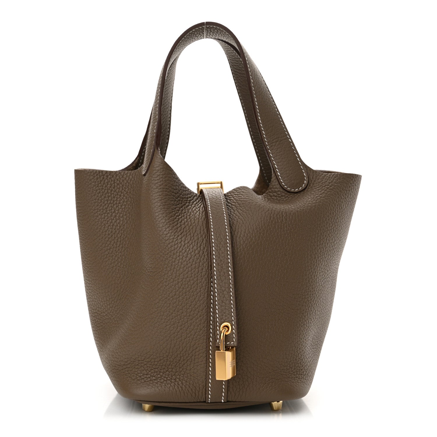 Hermes Taurillon Clemence Picotin Lock 18 PM Etoupe 1 of 11