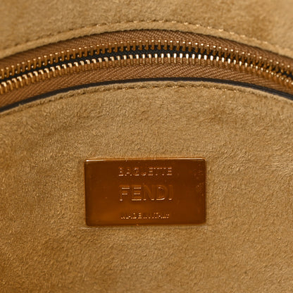 Fendi Vitello King Metal Stitch Baguette Pergamena 6 of 9