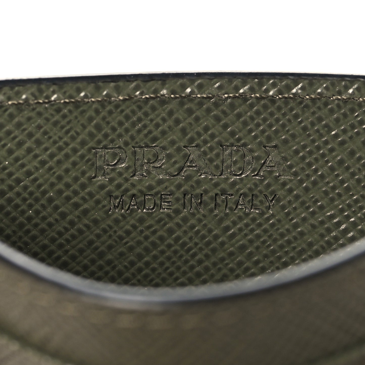 Saffiano Triangle Card Holder Loden
