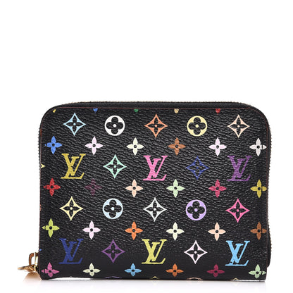 Louis Vuitton Monogram Multicolor Zippy Coin Purse Black Grenade 1 of 7