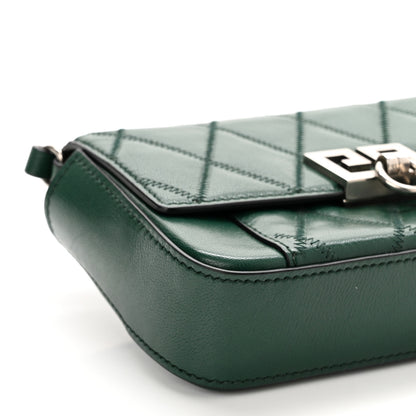 Givenchy Goatskin Quilted GV3 Mini Pocket Convertible Bag Green Forest 7 of 8