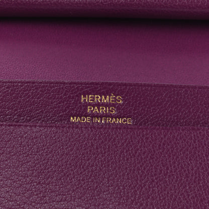 Hermes Chevre Mysore Mini Bearn Wallet Anemone 6 of 7
