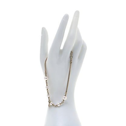 Chanel Pearl CC Chain Anklet Gold Pearly White 2 of 5