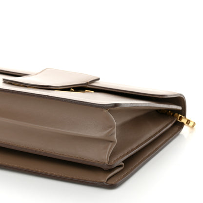 Salvatore Ferragamo Calfskin Thalia Flap Shoulder Bag Light Brown 9 of 9