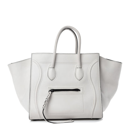 Celine Calfskin Medium Phantom Luggage White 1 of 14