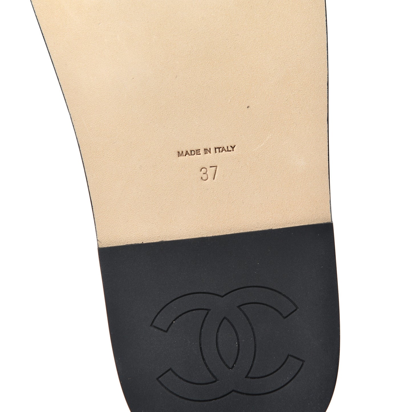 Calfskin Chain Platform Sandals 37 Navy