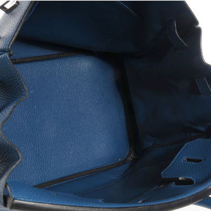 Hermes Taurillon Clemence Birkin 35 Bleu Thalassa 5 of 9