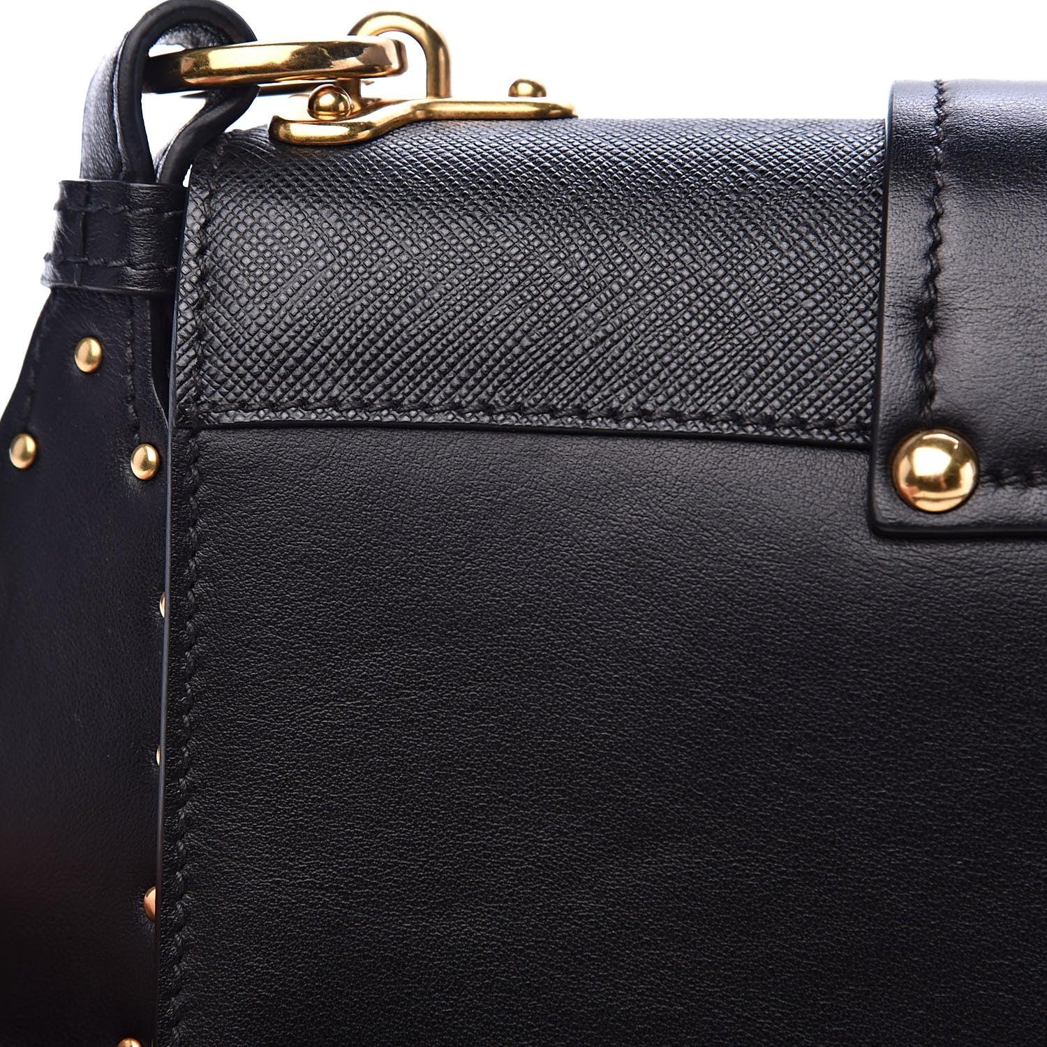 Prada City Calf Saffiano Cahier Bag Black 9 of 9