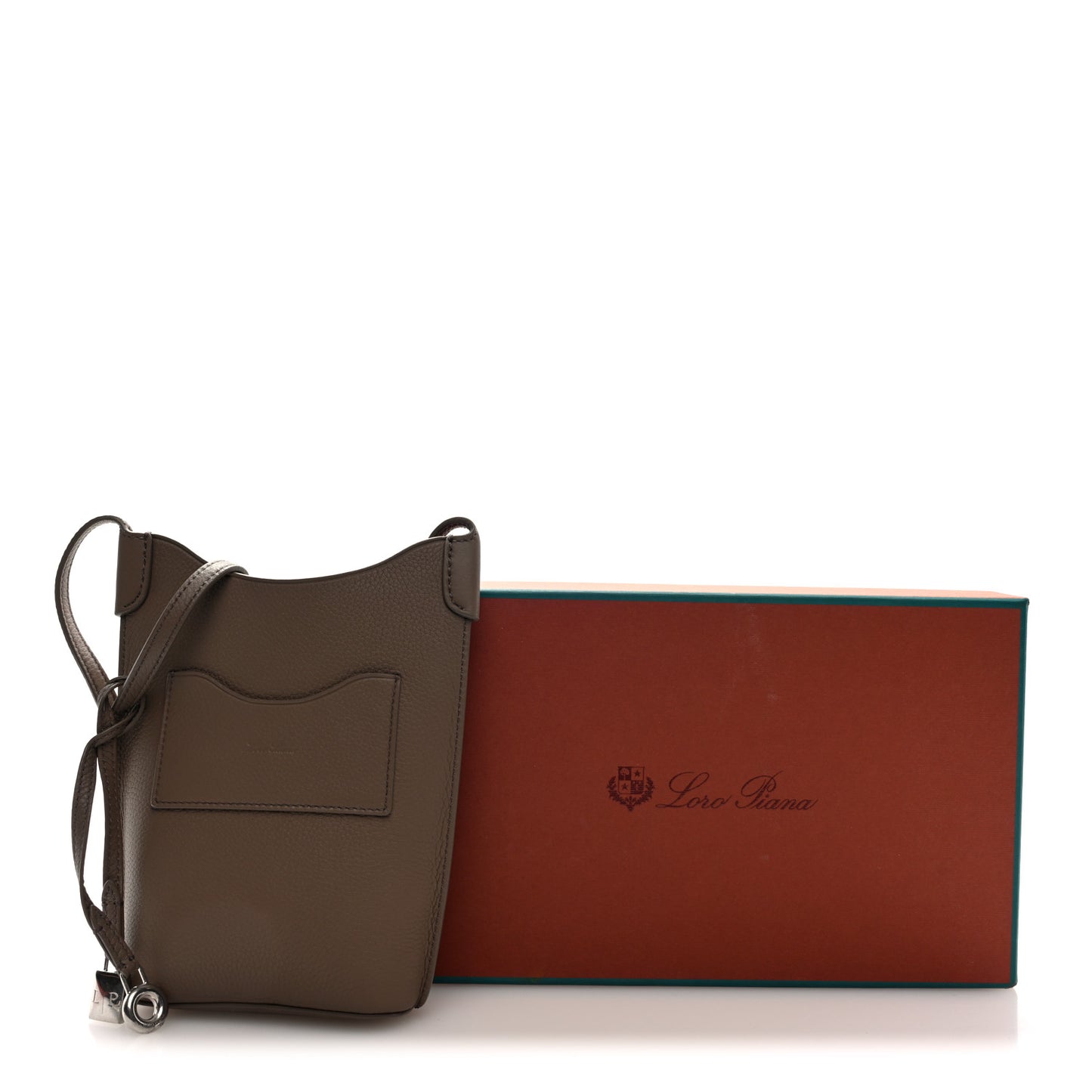 Grained Calfskin Bale Phone Case Warm Mastic