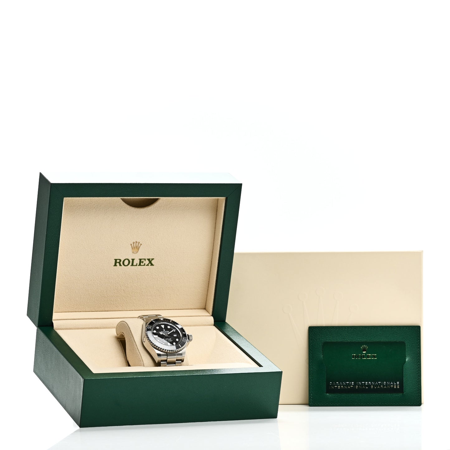 Stainless Steel 44mm Oyster Perpetual Date Sea-Dweller Deepsea Watch Black 126660