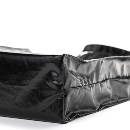 Gucci Patent Canvas Frame Logo Vertical Tote Black Crop 10 of 10