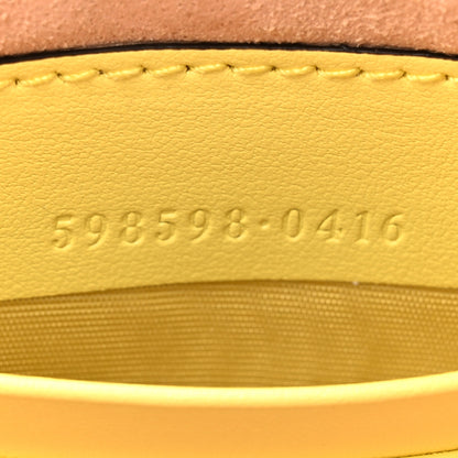 Gucci Calfskin Matelasse GG Marmont Wrist Wallet Banana 7 of 8