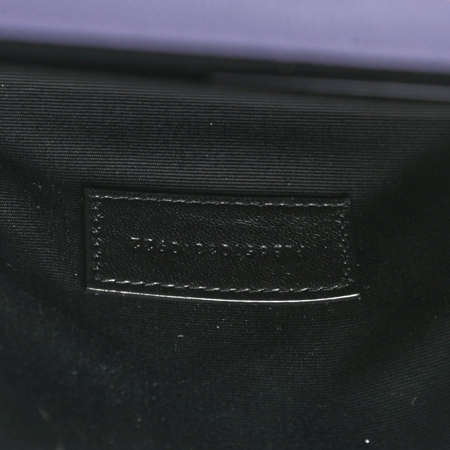 Saint Laurent Grain De Poudre Textured Mixed Matelasse Triquilt Monogram Clutch Dark Wisteria 7 of 7