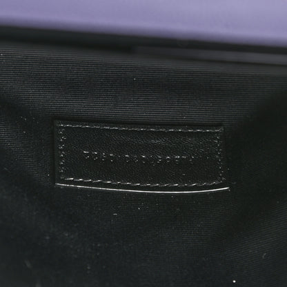 Saint Laurent Grain De Poudre Textured Mixed Matelasse Triquilt Monogram Clutch Dark Wisteria 7 of 7